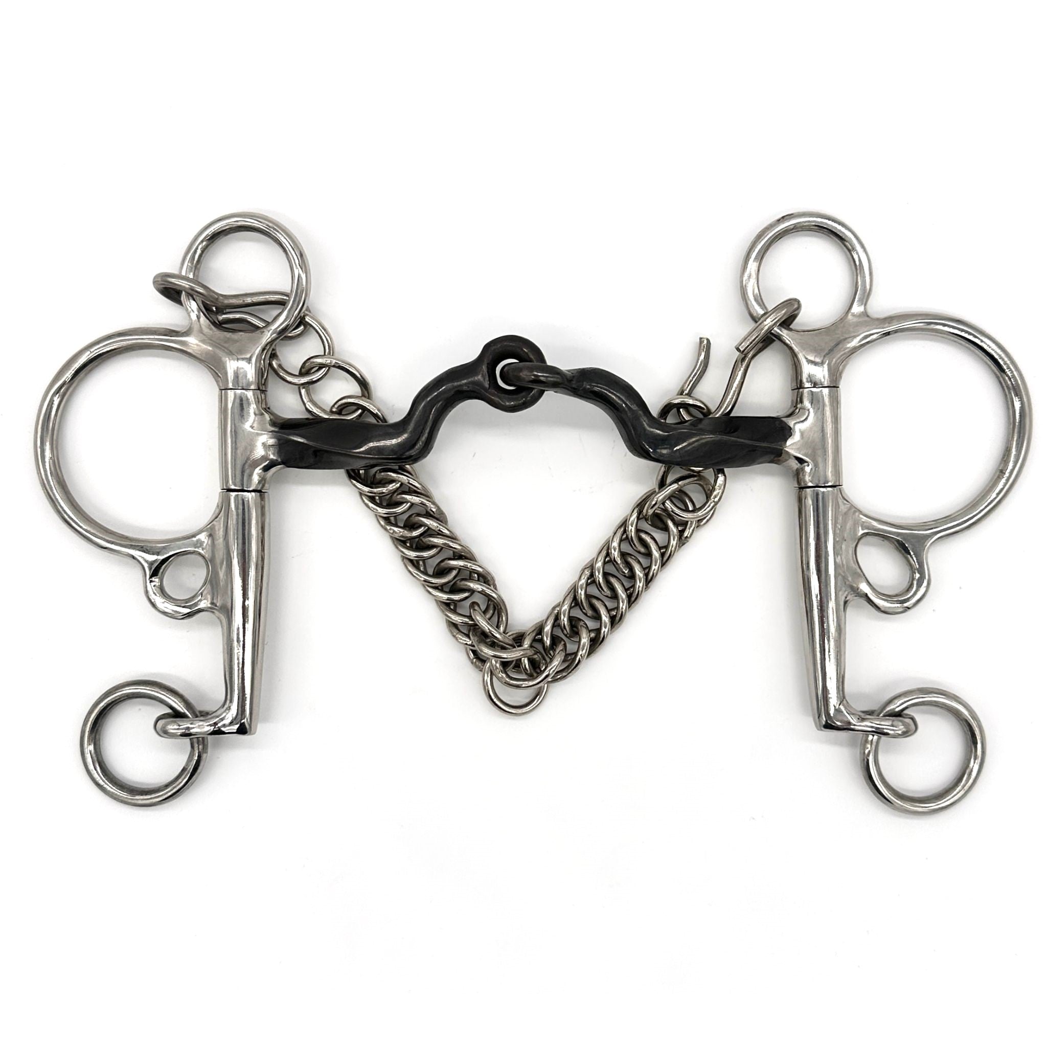 Jump'in Twisted Flat Link Pelham Gag Bit main image 0