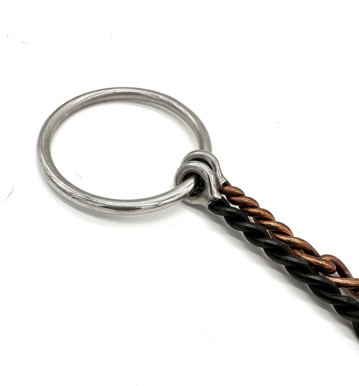 Double Twisted Copper and Steel Snaffle Bit