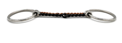 Double Twisted Copper and Steel Snaffle Bit