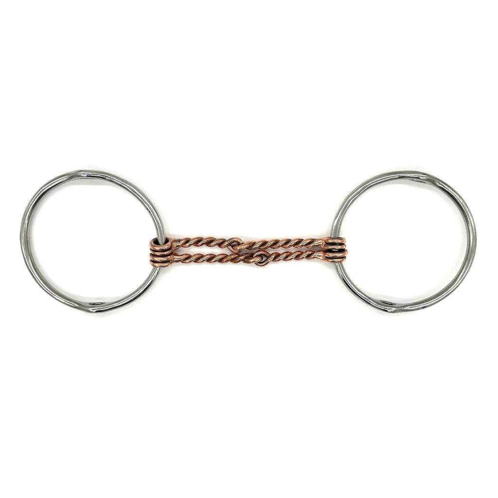 Large Ring Copper Double Twisted Wire Balding Gag Bit – AJR SPORT LLC