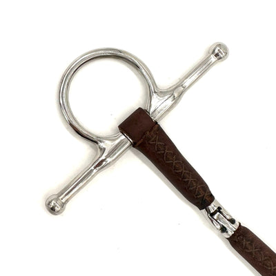 Pony Leather Hinge Full Cheek Bit