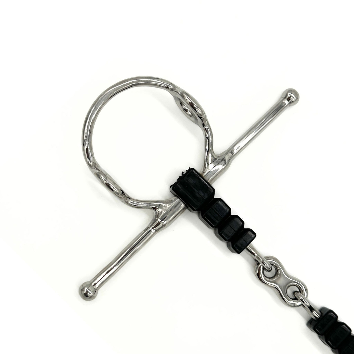 Rubber Block French Link Nelson Gag Bit