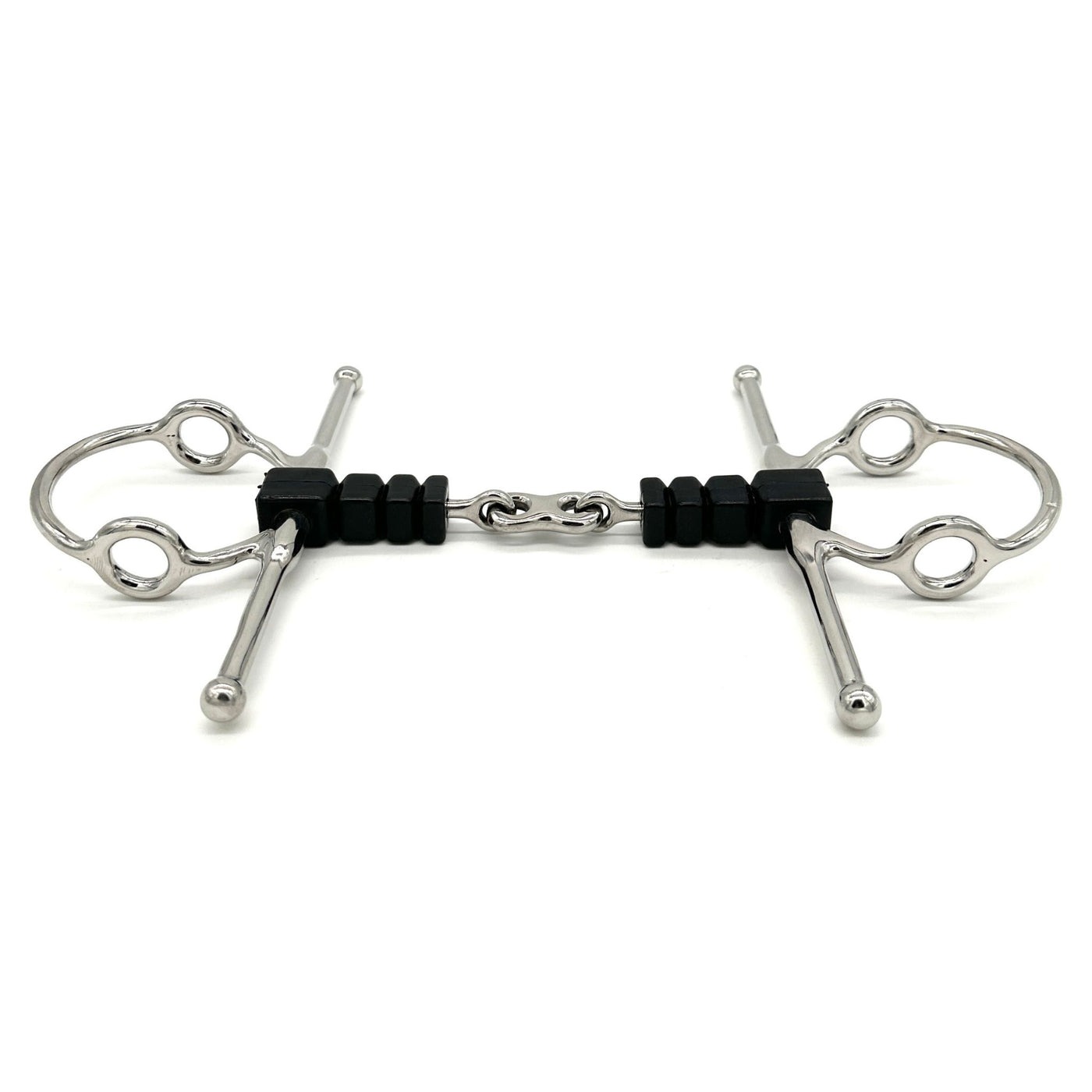 Rubber Block French Link Nelson Gag Bit