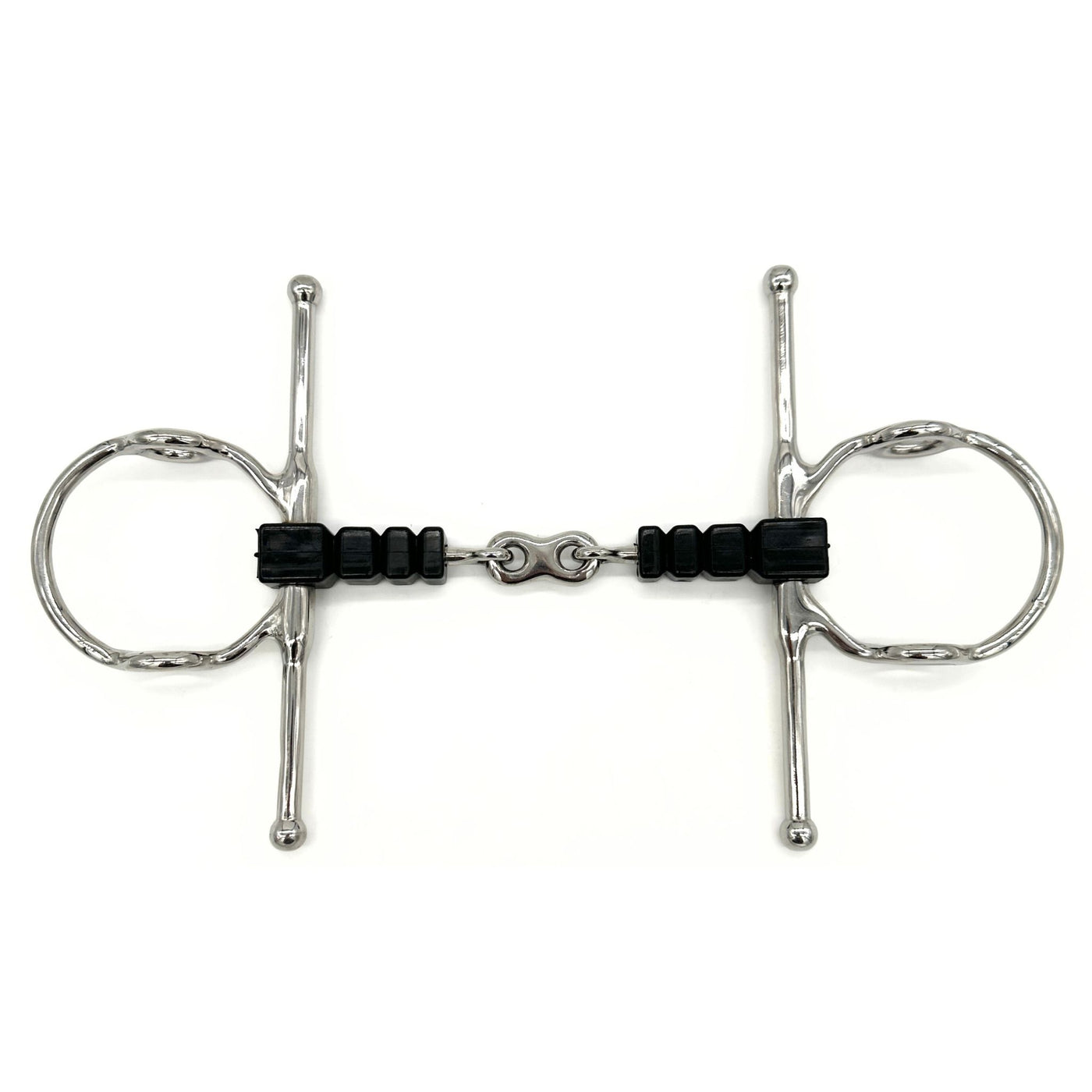 Rubber Block French Link Nelson Gag Bit