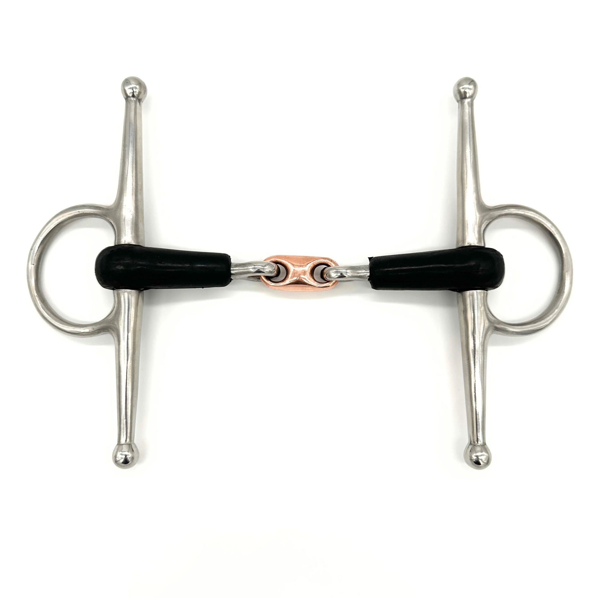 Rubber Copper French Link Full Cheek Bit – AJR SPORT LLC