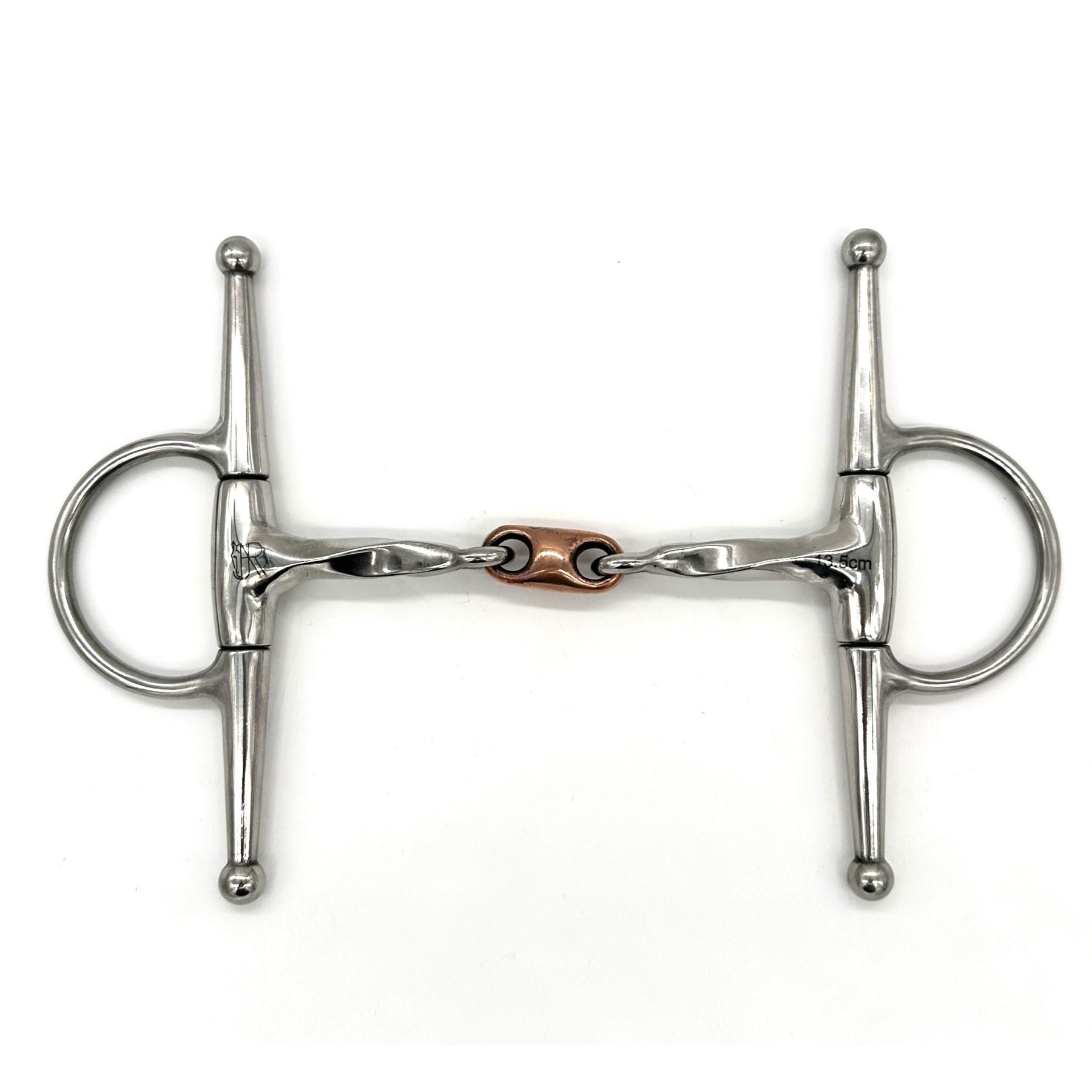 Checkering Bit Twisted Full Cheek with Copper French Link Bit – AJR SPORT LLC