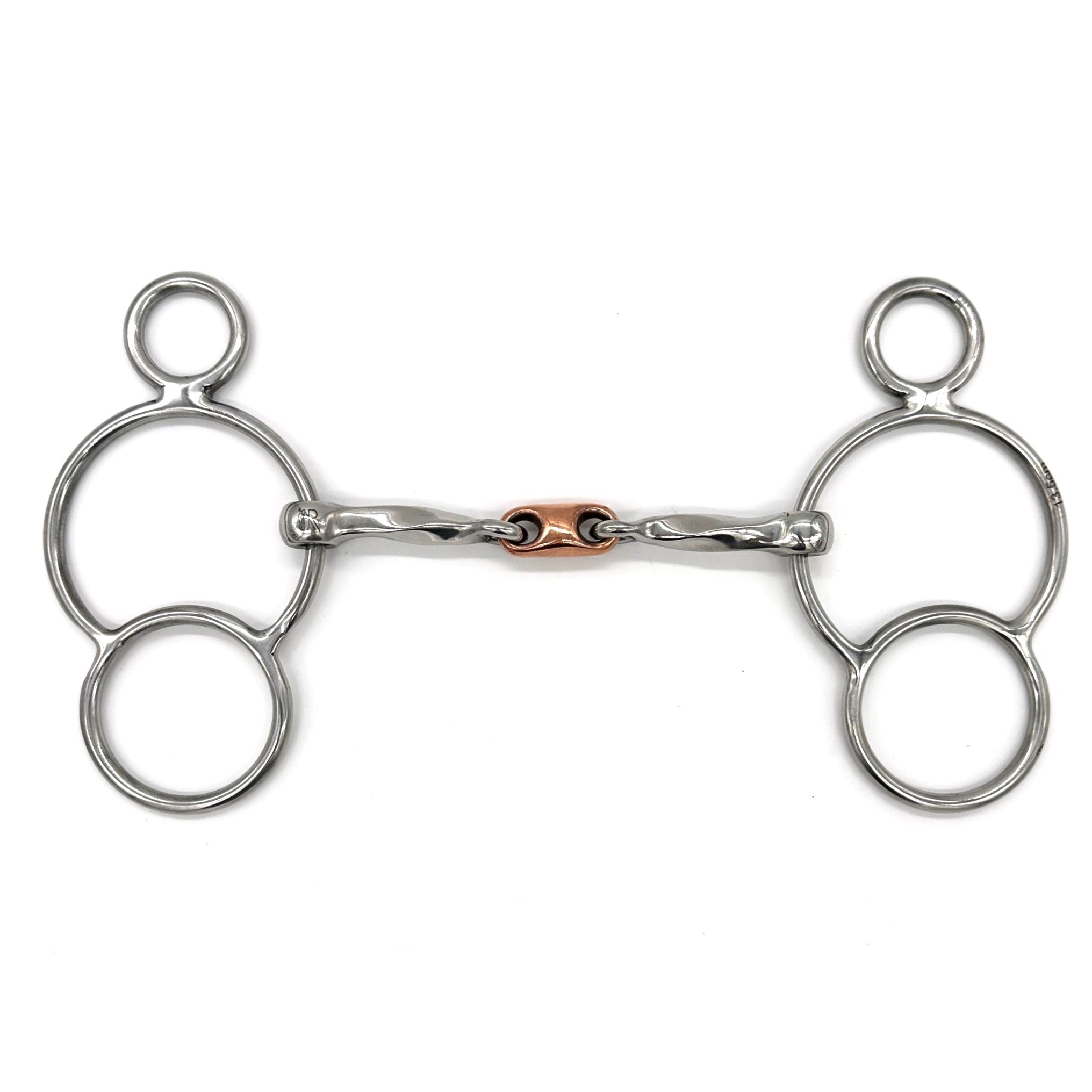 Twisted 2 Ring Bit with Copper French Link Bit – AJR SPORT LLC